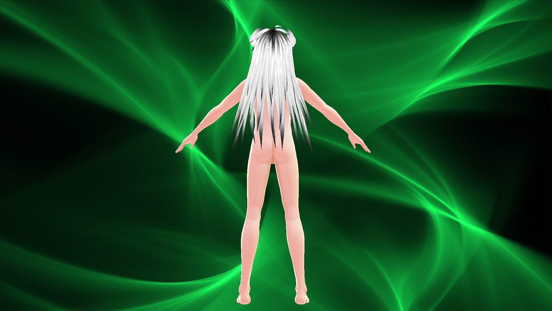 3d Model Avatar Character kemono Furry Demon Fox Cat Low-poly 3D model_3