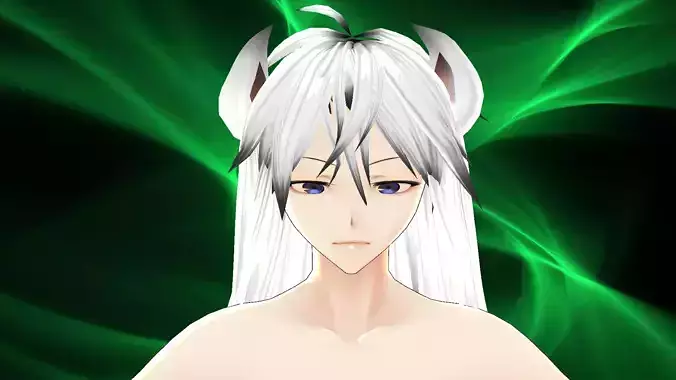 3d Model Avatar Character kemono Furry Demon Fox Cat