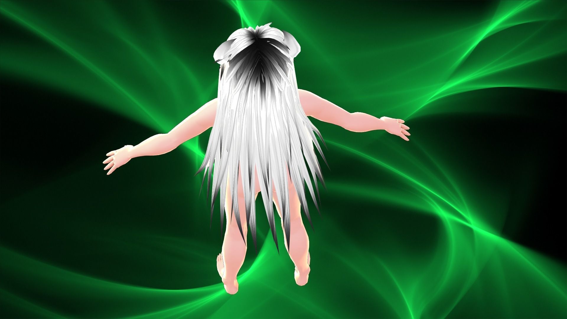 3d Model Avatar Character kemono Furry Demon Fox Cat Low-poly 3D model_1