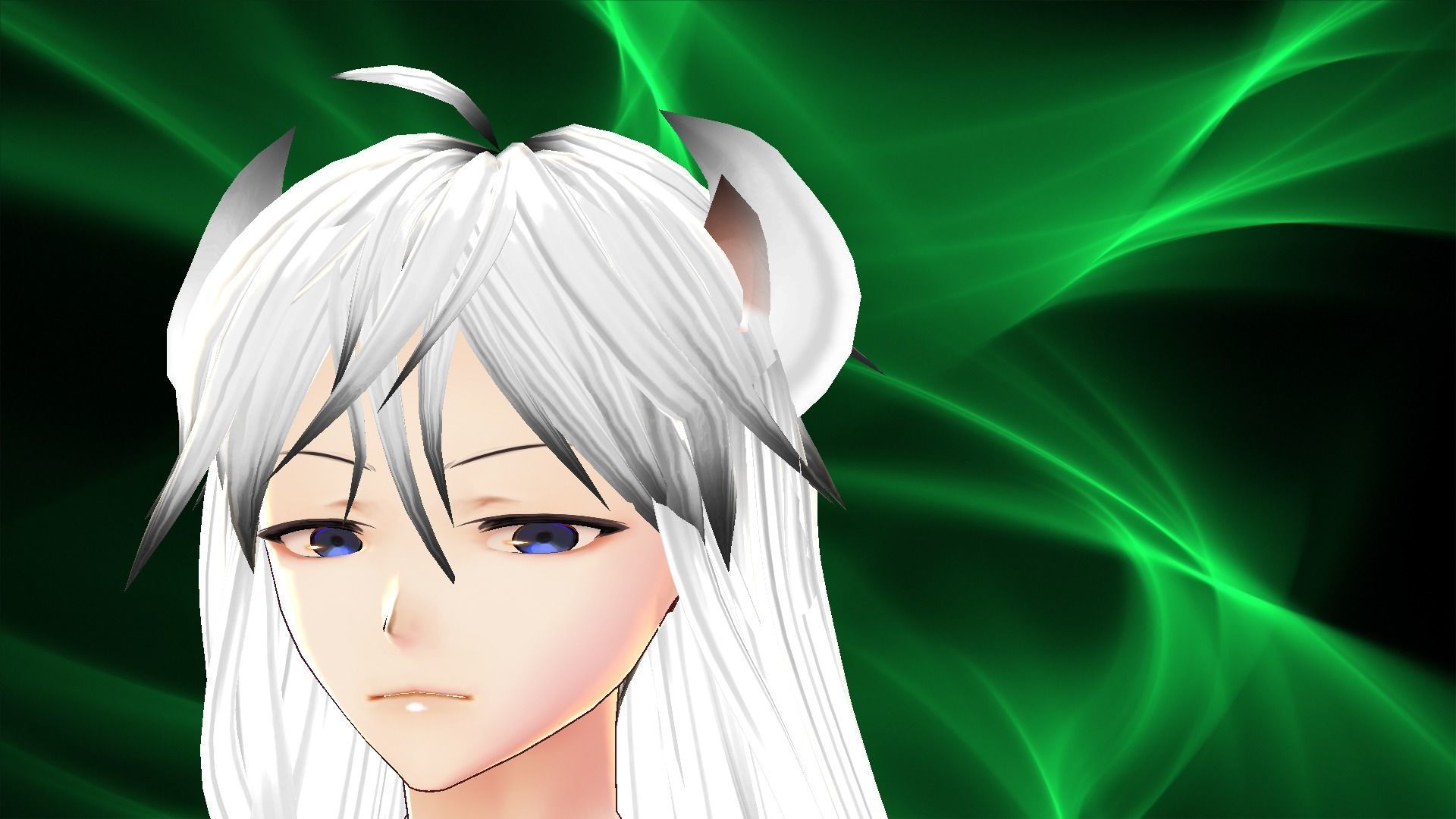 3d Model Avatar Character kemono Furry Demon Fox Cat Low-poly 3D model_8