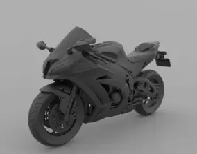 模型 KAWASAKI NINJA ZX-6R 636 2013-2018 PRINTABLE STL FILES 3D