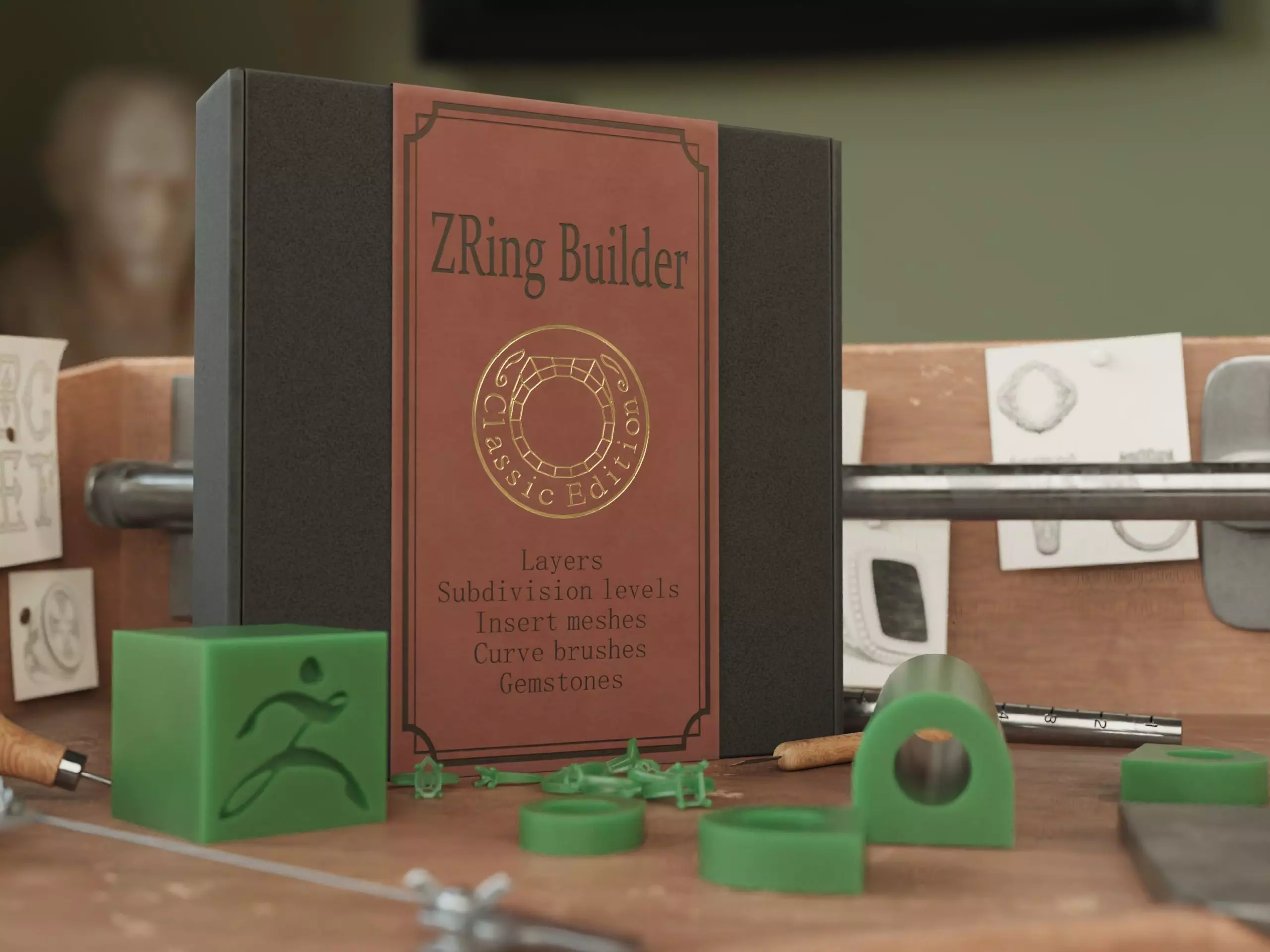 Zbrush jewelry Ring builder 3 classic edition 3D model_0