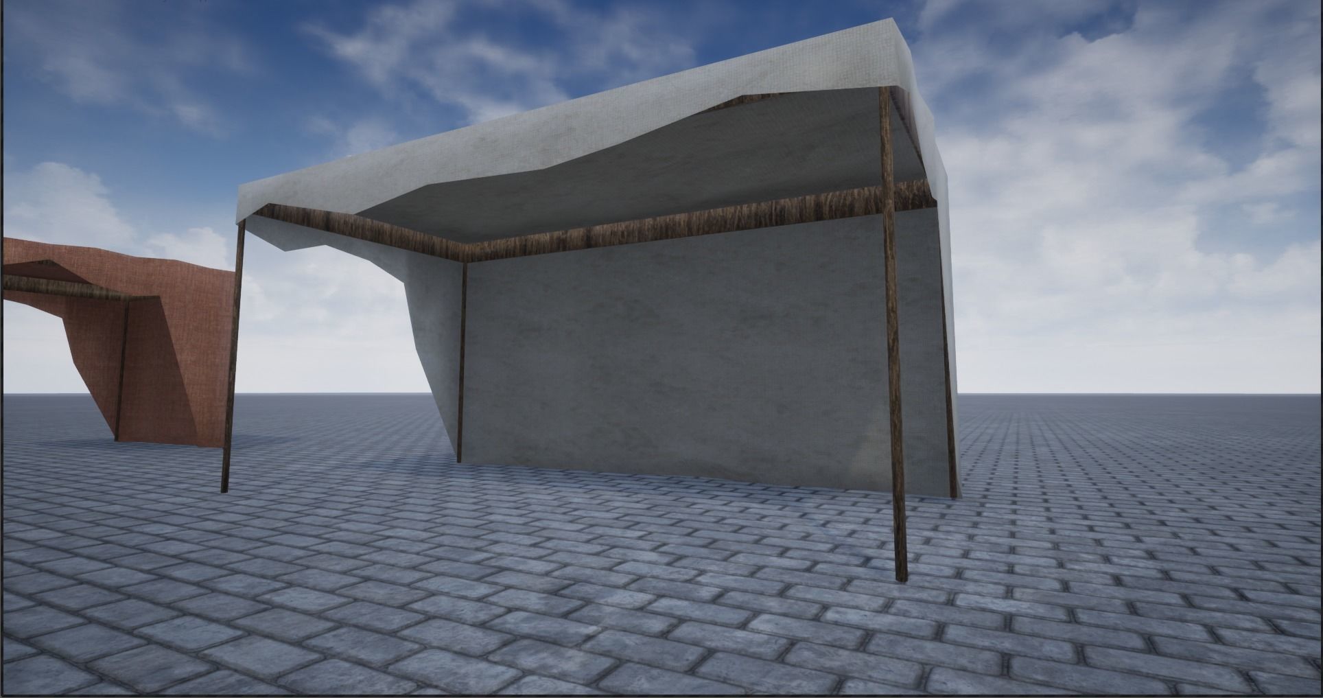 Lowpoly Bazaar-Marketplace Stands Low-poly 3D model_15