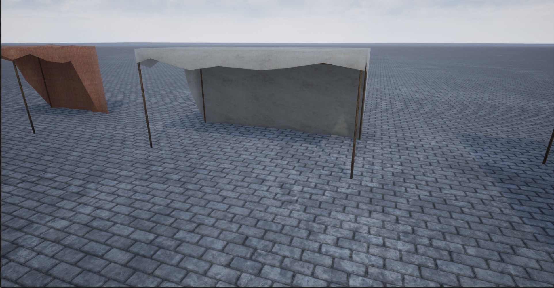 Lowpoly Bazaar-Marketplace Stands Low-poly 3D model_19