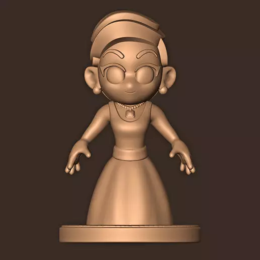 LADY GAGA CHIBI LIVE FROM THE OSCARS  3D print model_0