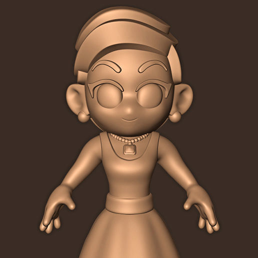 LADY GAGA CHIBI LIVE FROM THE OSCARS  3D print model_1