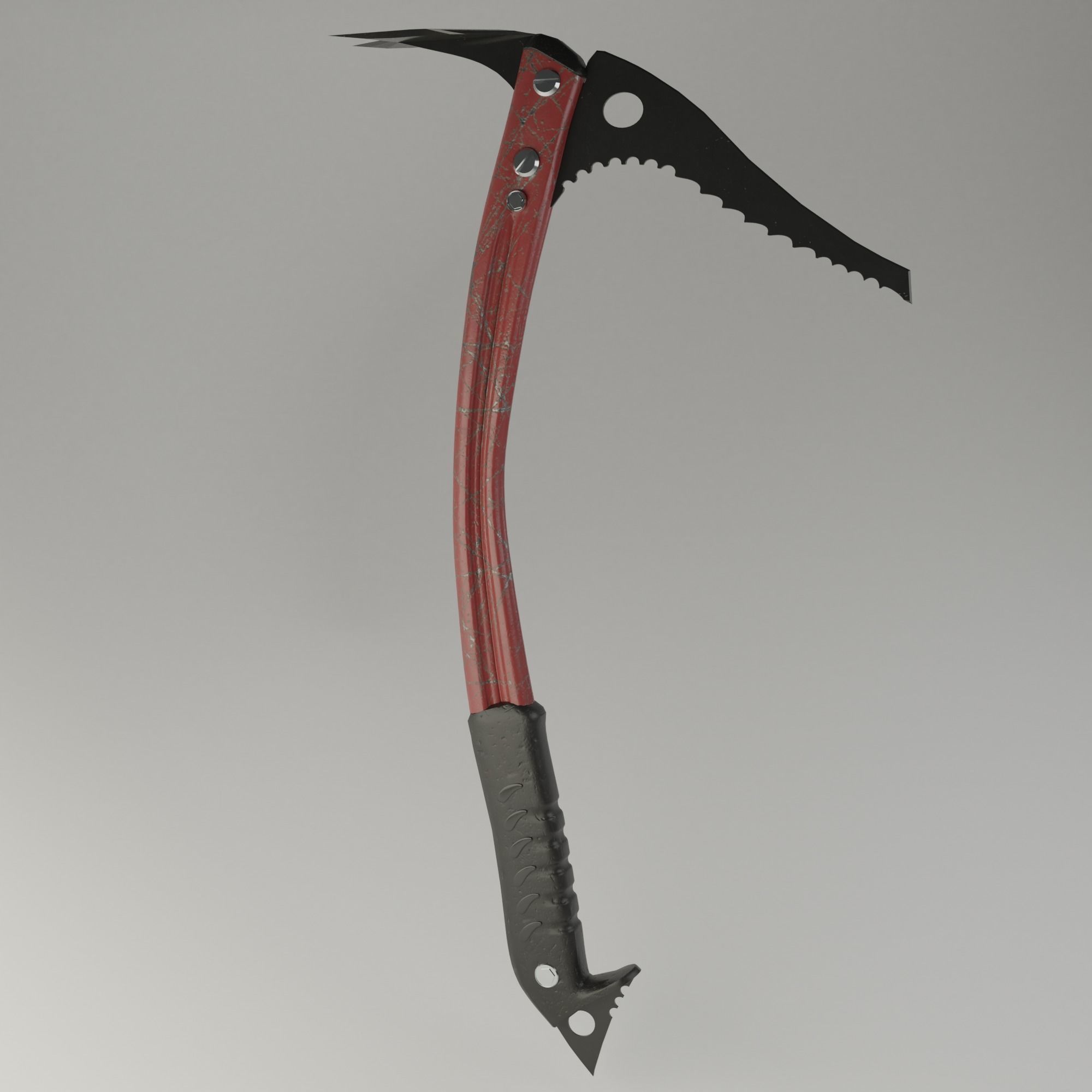Ice Axe Low-poly 3D model_2