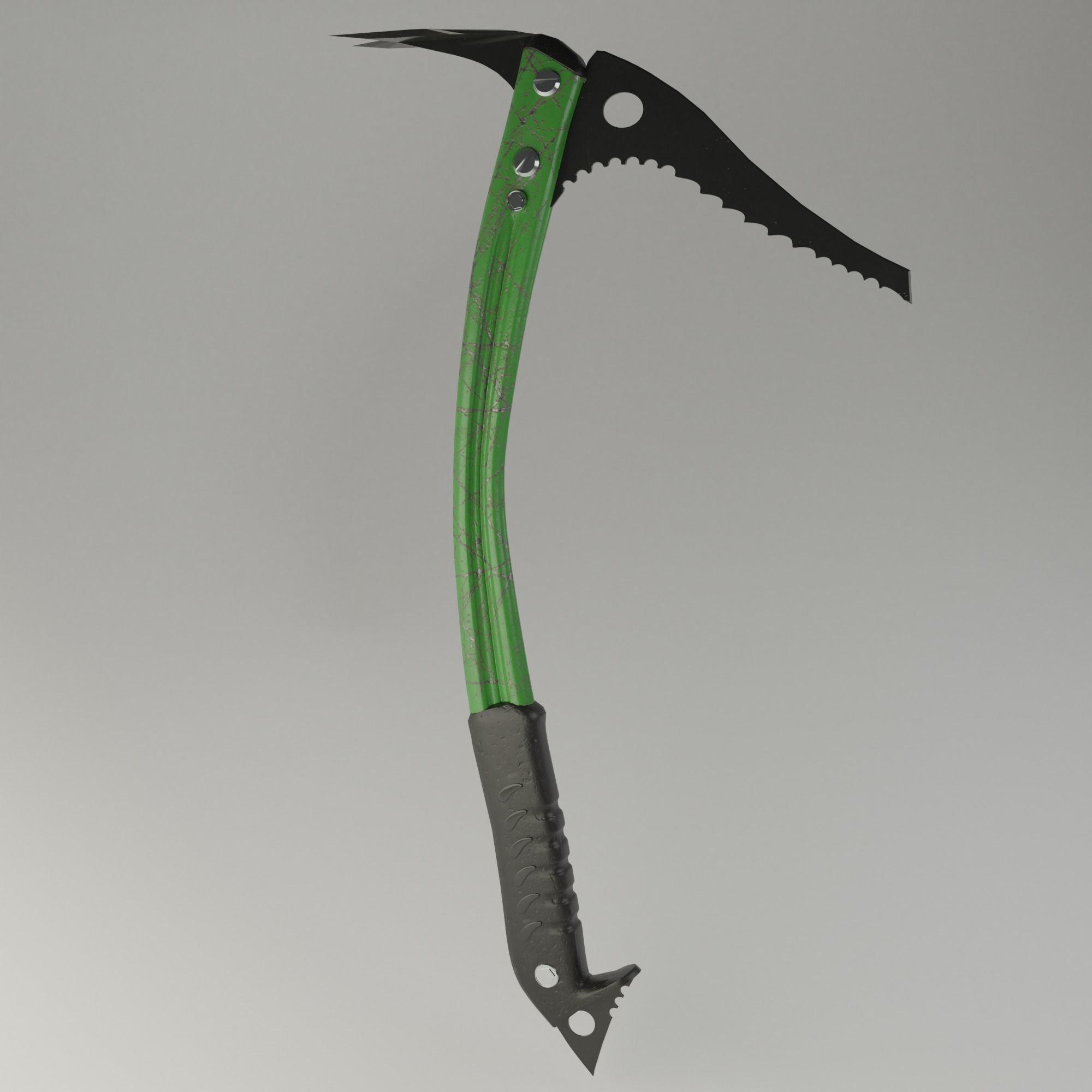 Ice Axe Low-poly 3D model_1
