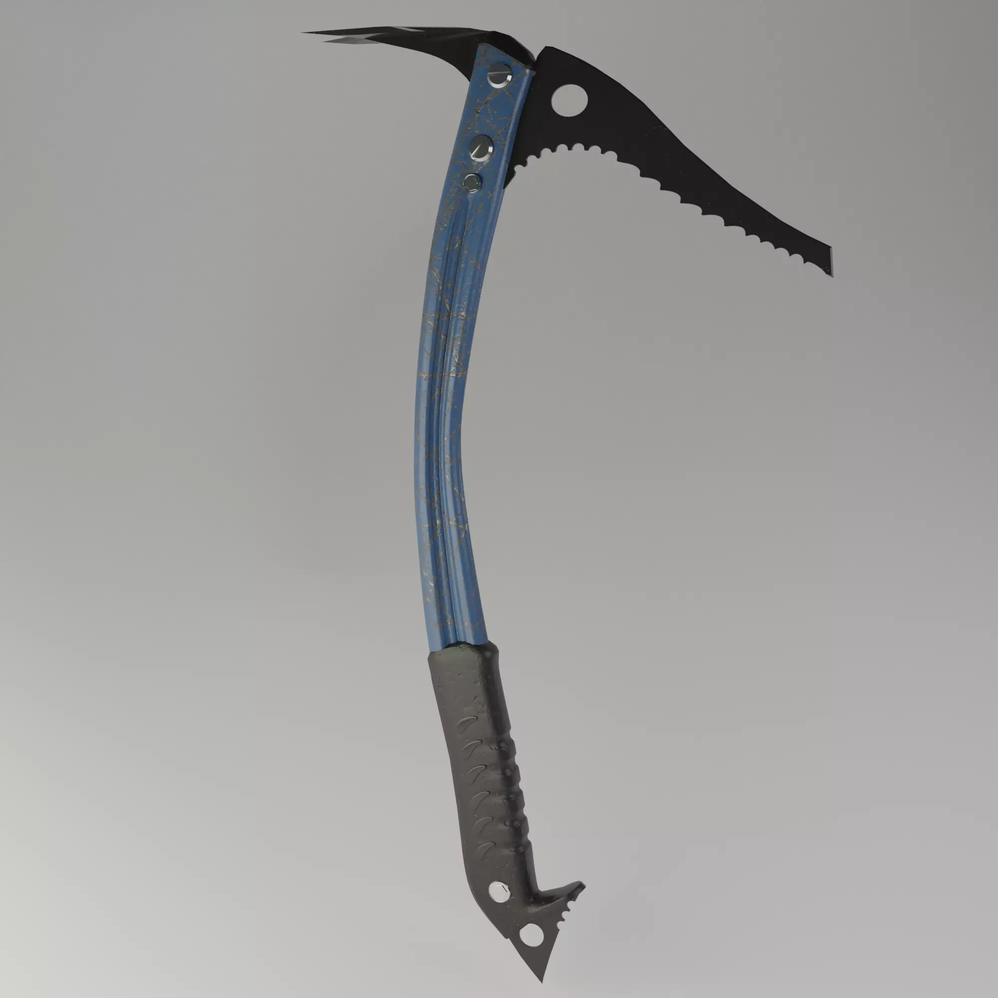 Ice Axe Low-poly 3D model_0