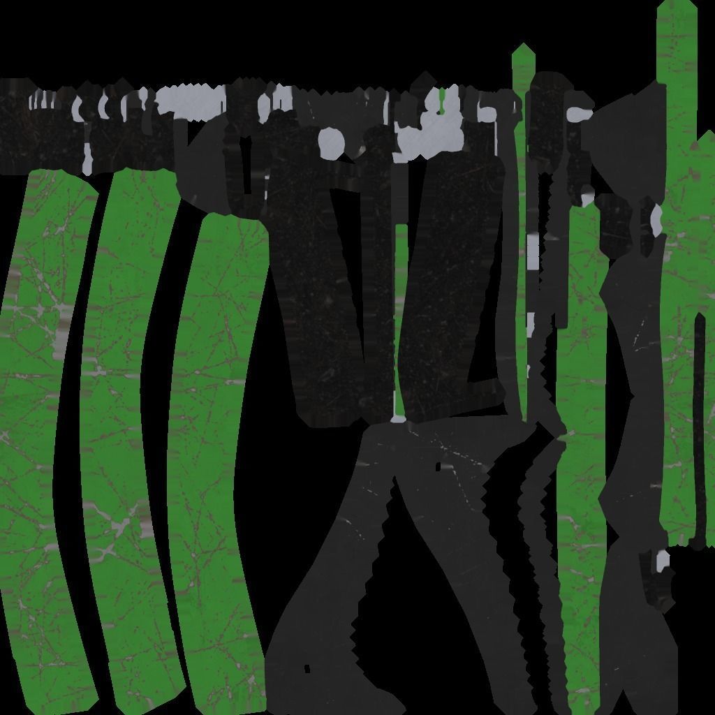 Ice Axe Low-poly 3D model_16