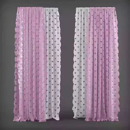 Curtain 3D model 13 3D model