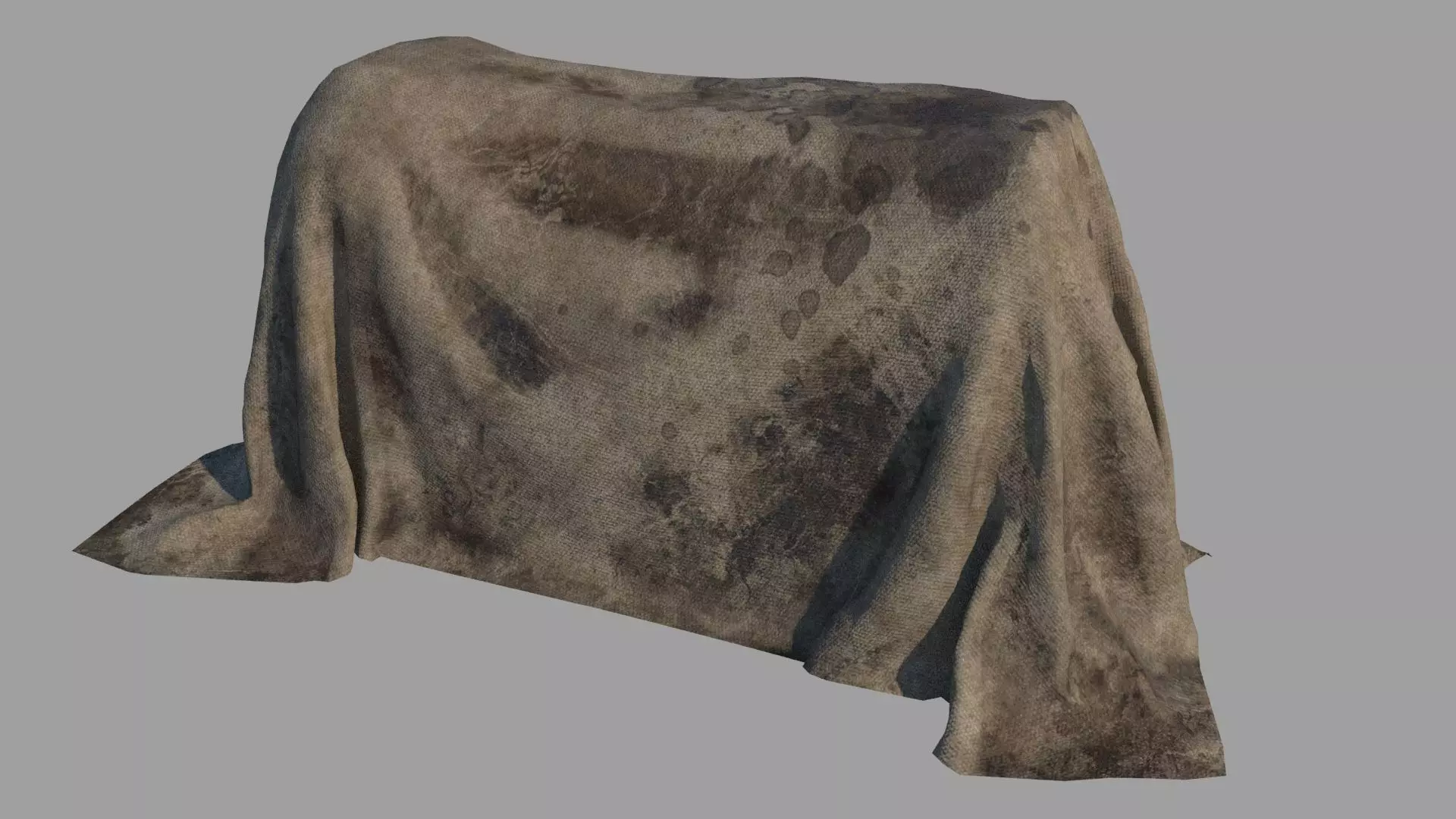 Horror hospital body cover Low-poly 3D model_0