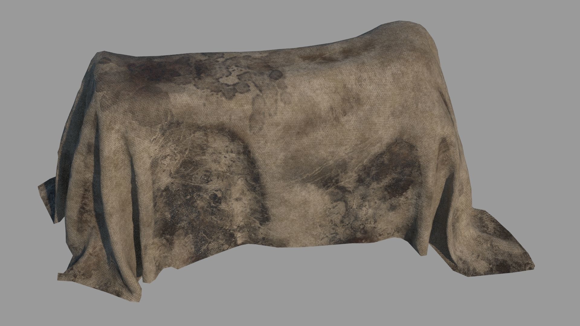 Horror hospital body cover Low-poly 3D model_1