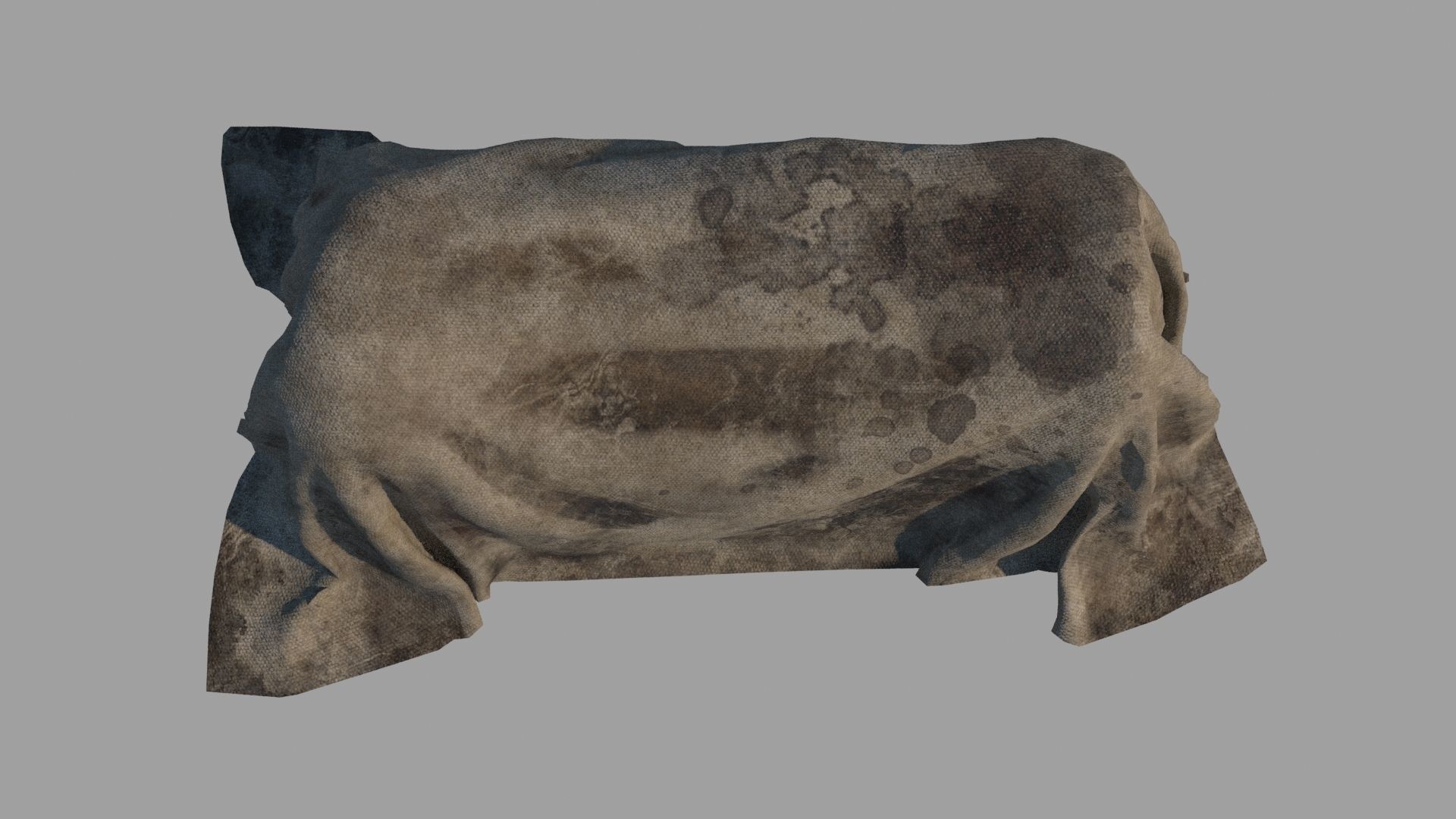 Horror hospital body cover Low-poly 3D model_4