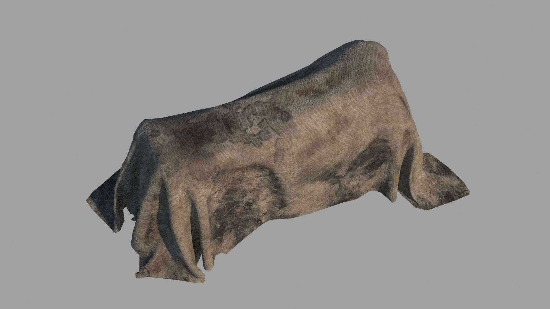 Horror hospital body cover Low-poly 3D model_2