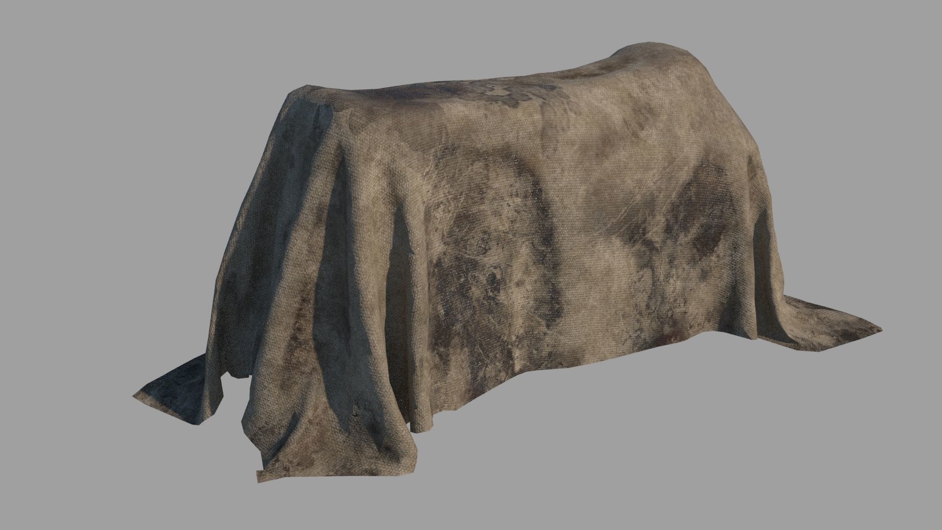 Horror hospital body cover Low-poly 3D model_3