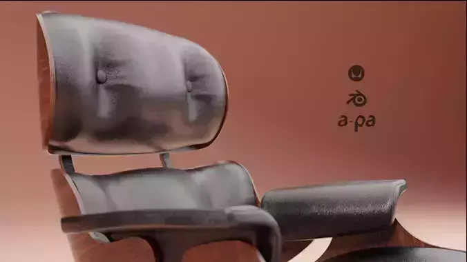 Eames Vitra Lounge Chair 3D model