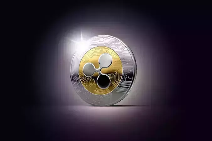 Ripple coin 3D model