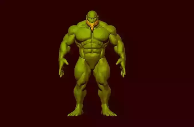 3d goro hulk Low-poly 3D model
