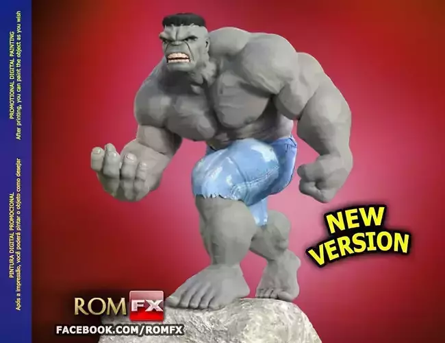 Grey Hulk Figure Printable