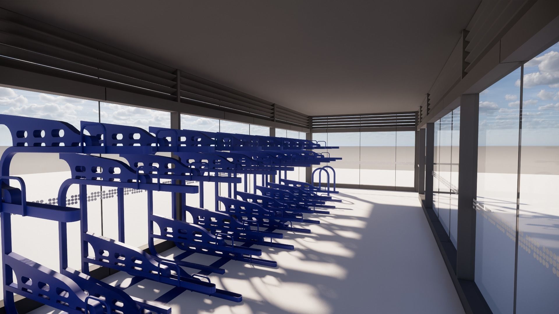 Secured Bike Storage 3D model_4