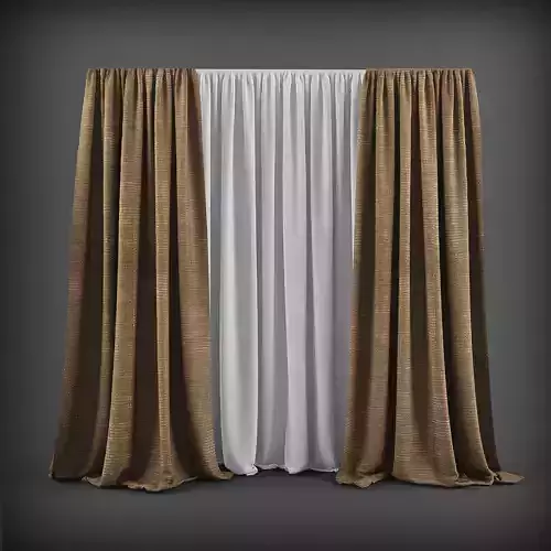 Curtain 3D model 18 3D model