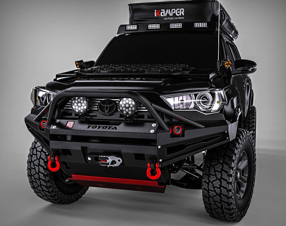 Bumper Front PROLINE for Toyota 4Runner 2017 3D model_13