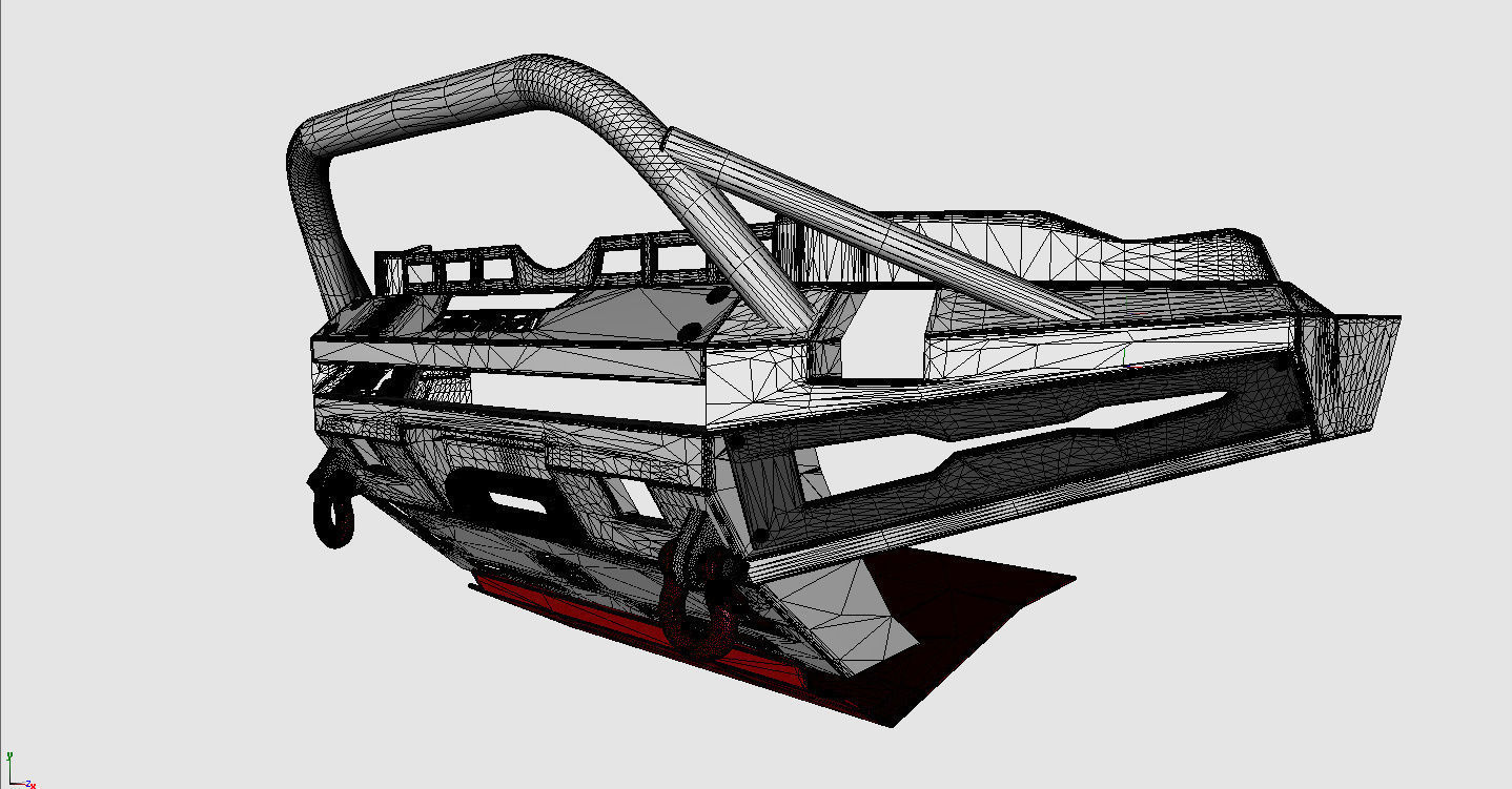 Bumper Front PROLINE for Toyota 4Runner 2017 3D model_7