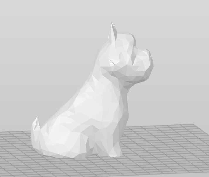 Low Poly West Highland Terrier - Westie 3D print model_1