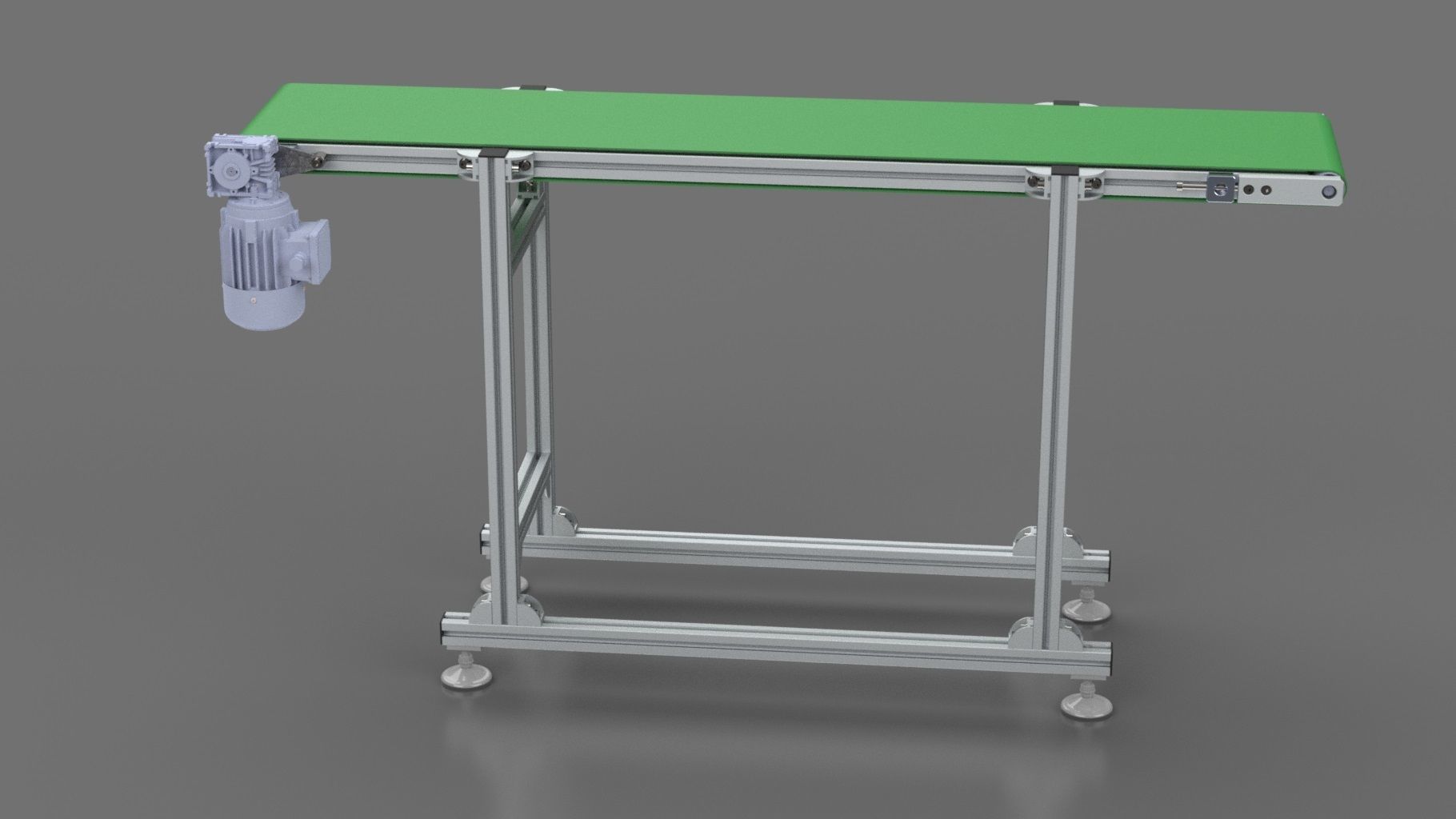 Conveyor belt with belt 3D model_8