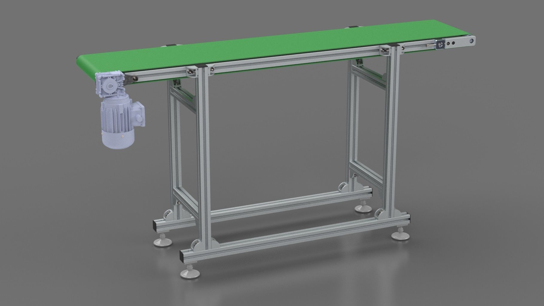 Conveyor belt with belt 3D model_1