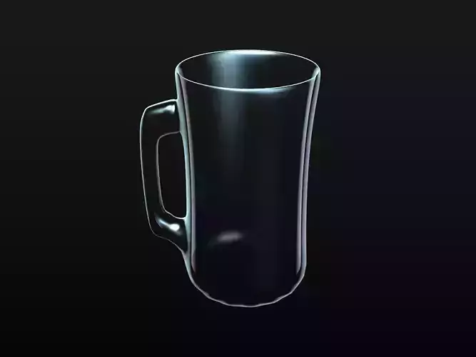 Glass beer mug