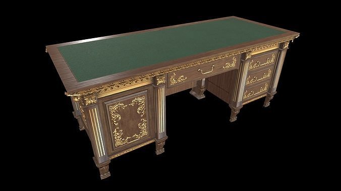 Antique Classic Victorian Table Low-poly 3D model