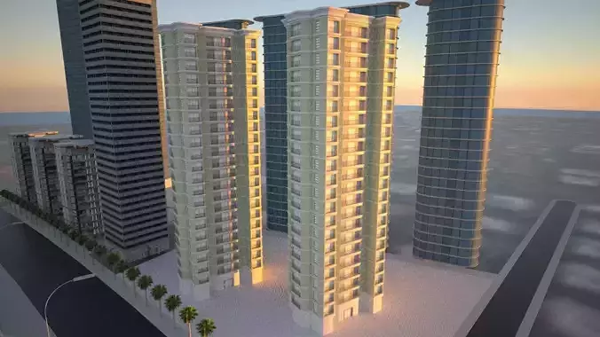 Single Building Residential 3D model