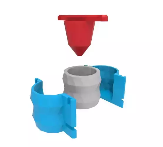 Molde para maceta de concreto 5