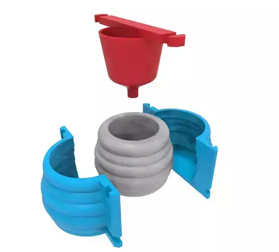 Molde para maceta de concreto 14