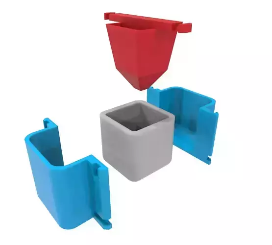 Molde para maceta de concreto 10