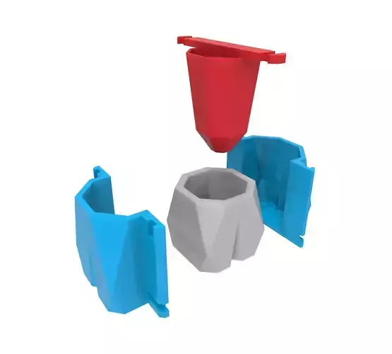 Molde para maceta de concreto 1