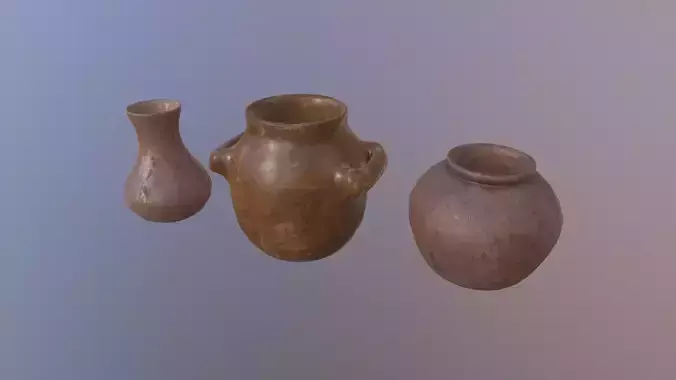 Ancient clay pots