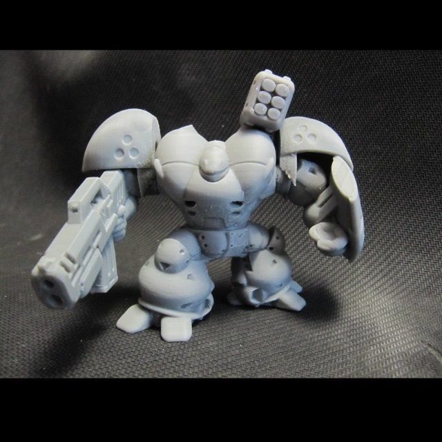 CHIBI-TECH SD - ANACONDA PAULDRON       3D print model_3