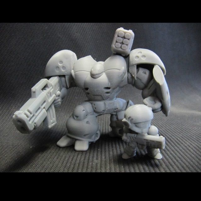 CHIBI-TECH SD - ANACONDA PAULDRON       3D print model_8