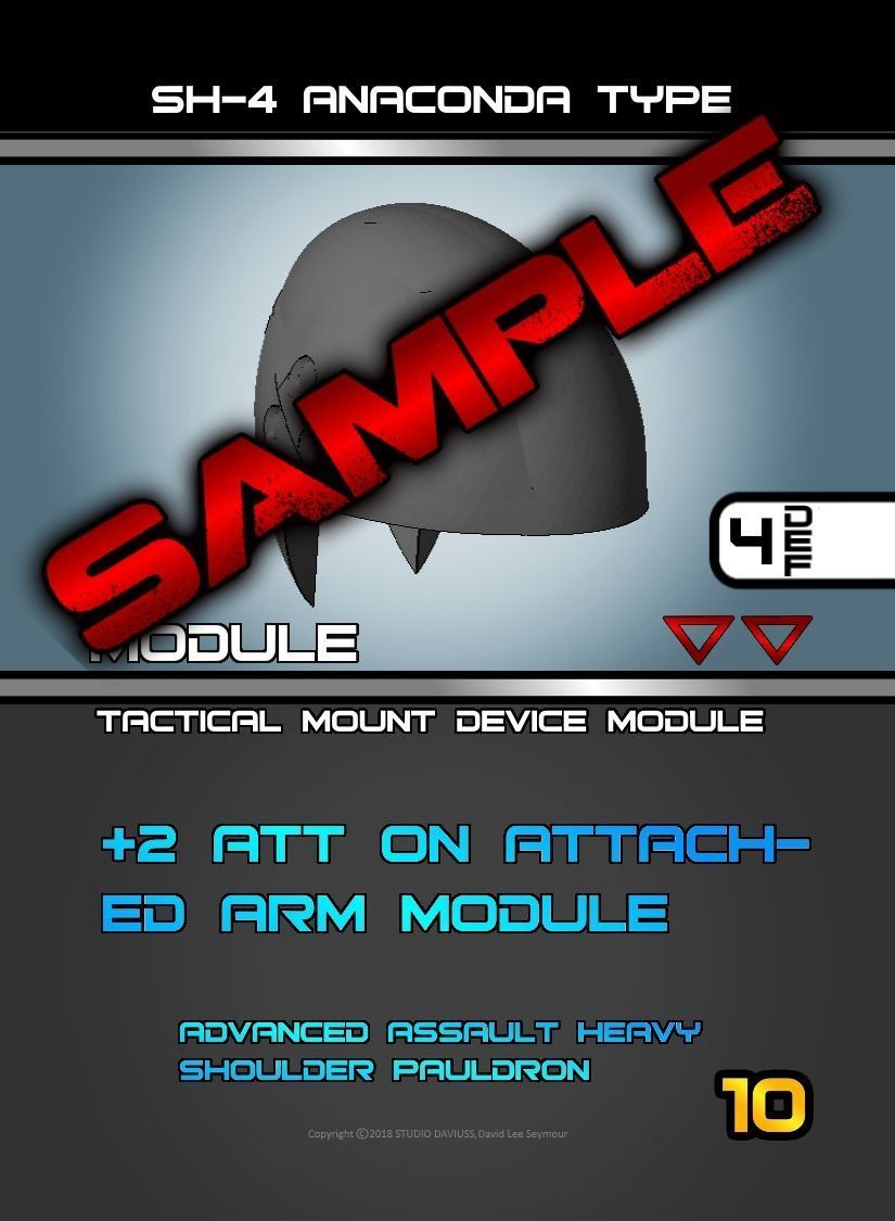 CHIBI-TECH SD - ANACONDA PAULDRON       3D print model_16