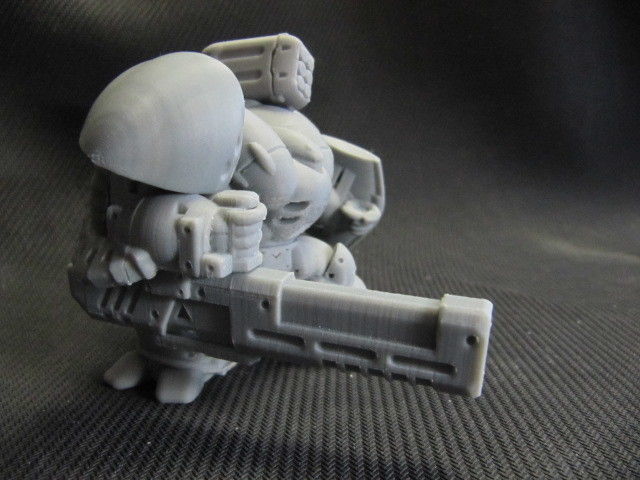 CHIBI-TECH SD - ANACONDA PAULDRON       3D print model_10
