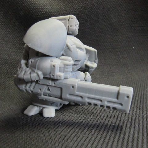 CHIBI-TECH SD - ANACONDA PAULDRON       3D print model_9