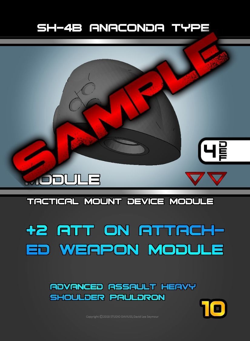 CHIBI-TECH SD - ANACONDA PAULDRON       3D print model_17