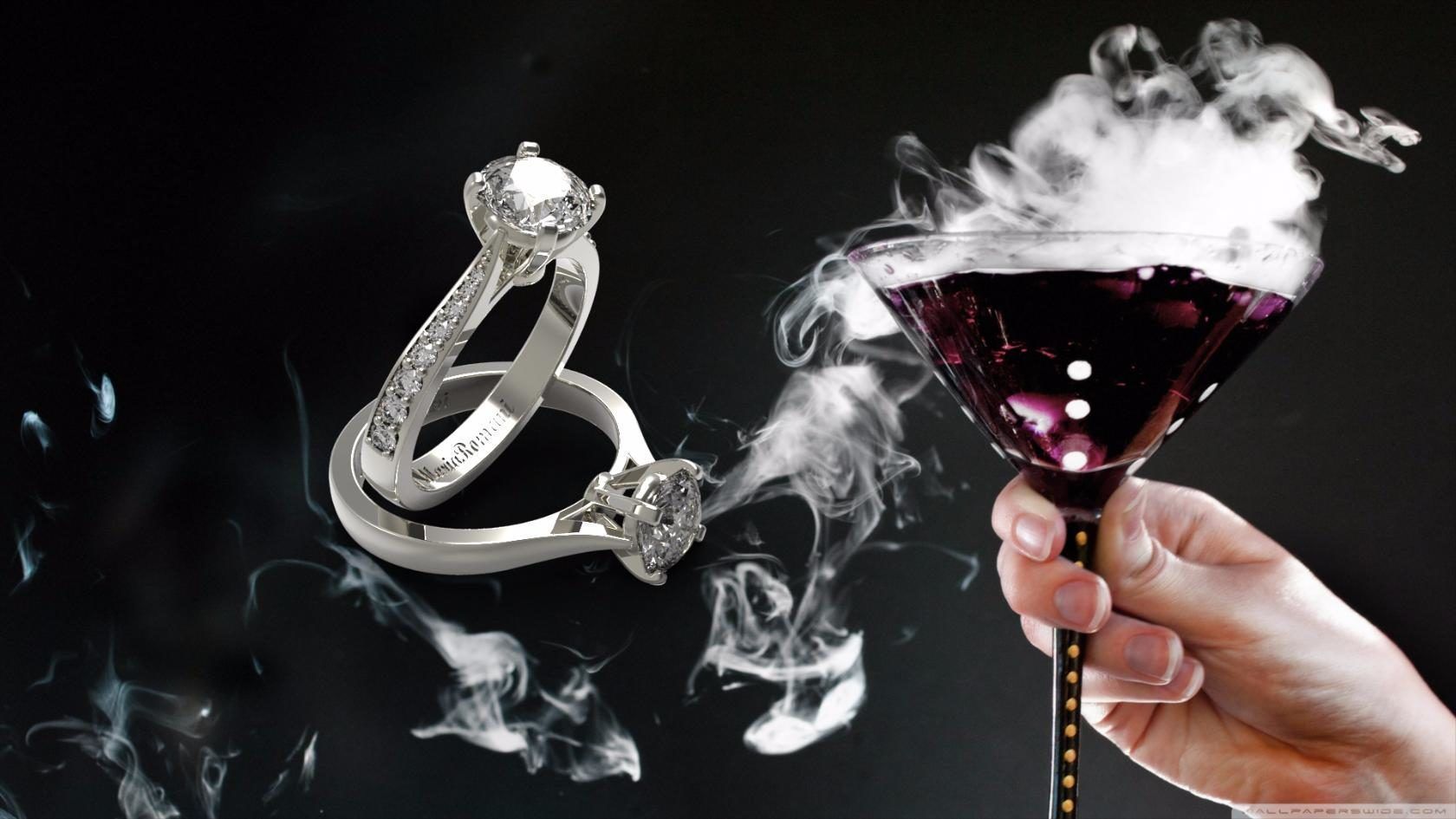 Soliter engagement ring with sapphires 3D print model_1