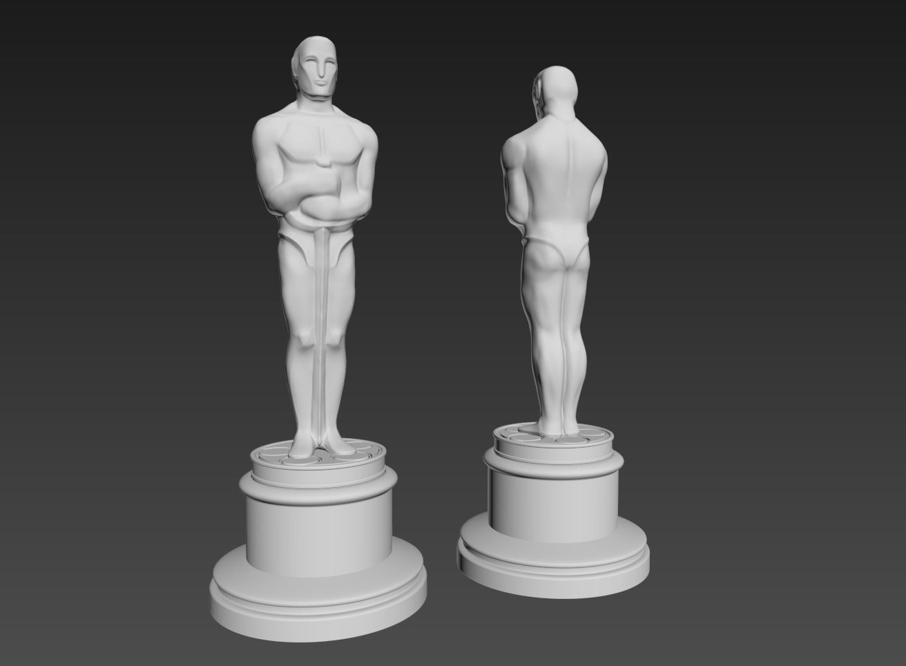 Oscar 3D model statues 3D print model_4