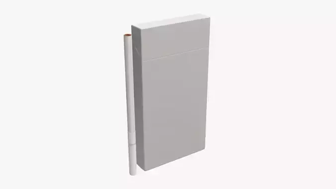 Cigarettes super slim pack unopened v2 3D model