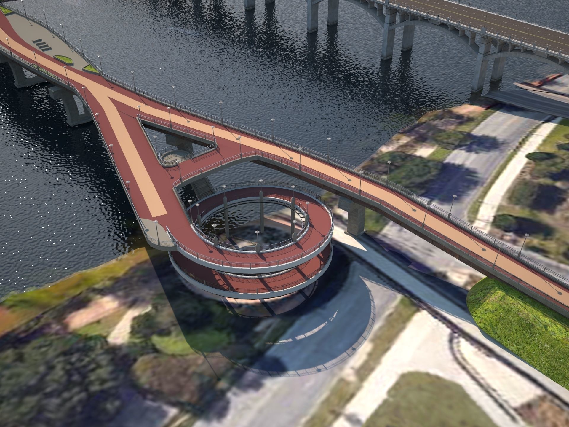 Context Bridges Austin Texas 3D model_2