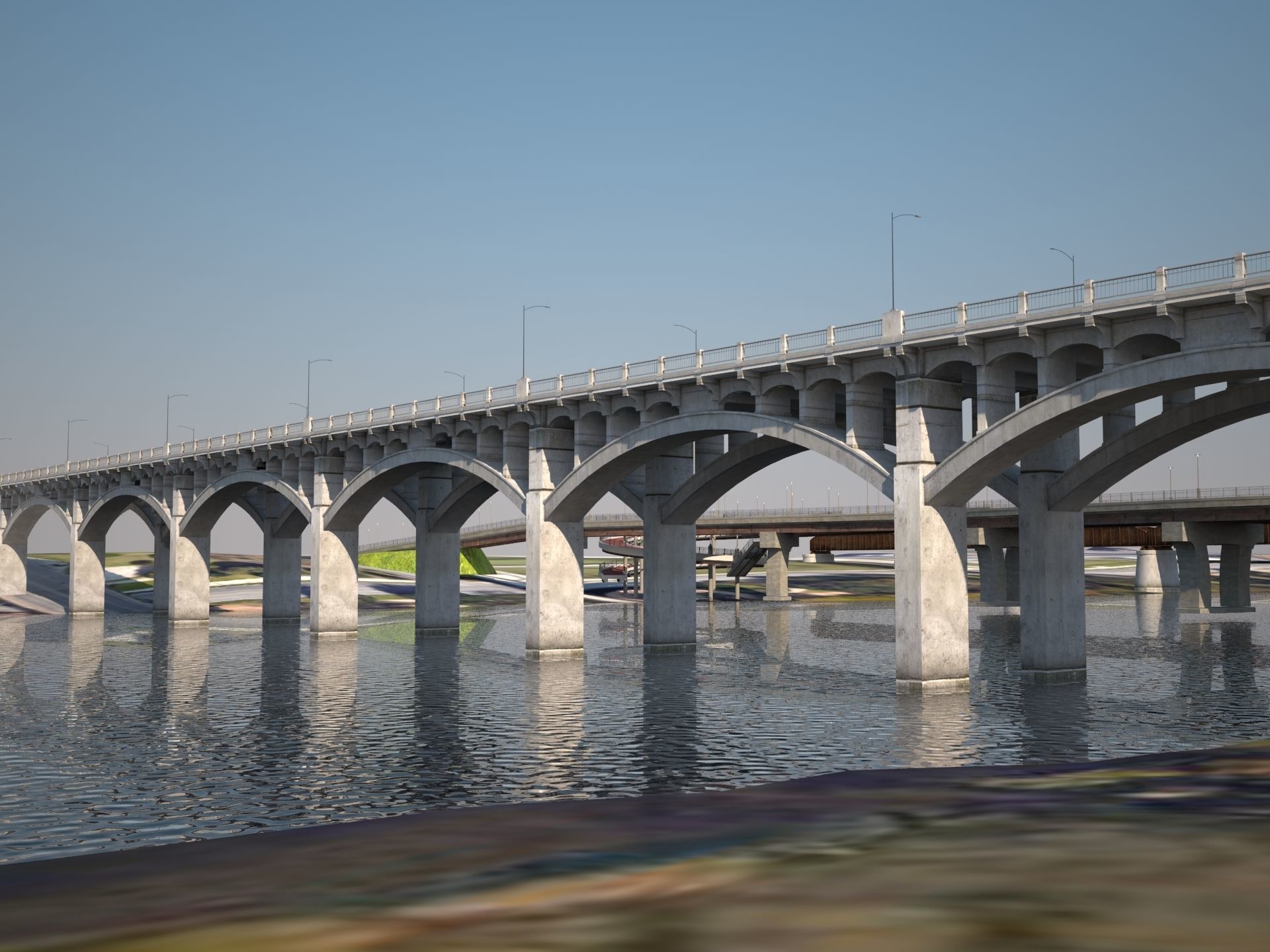 Context Bridges Austin Texas 3D model_1